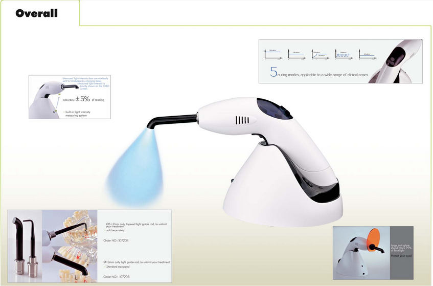 3H® CURINGLIGHT-ONE무선광중합기 2200mw